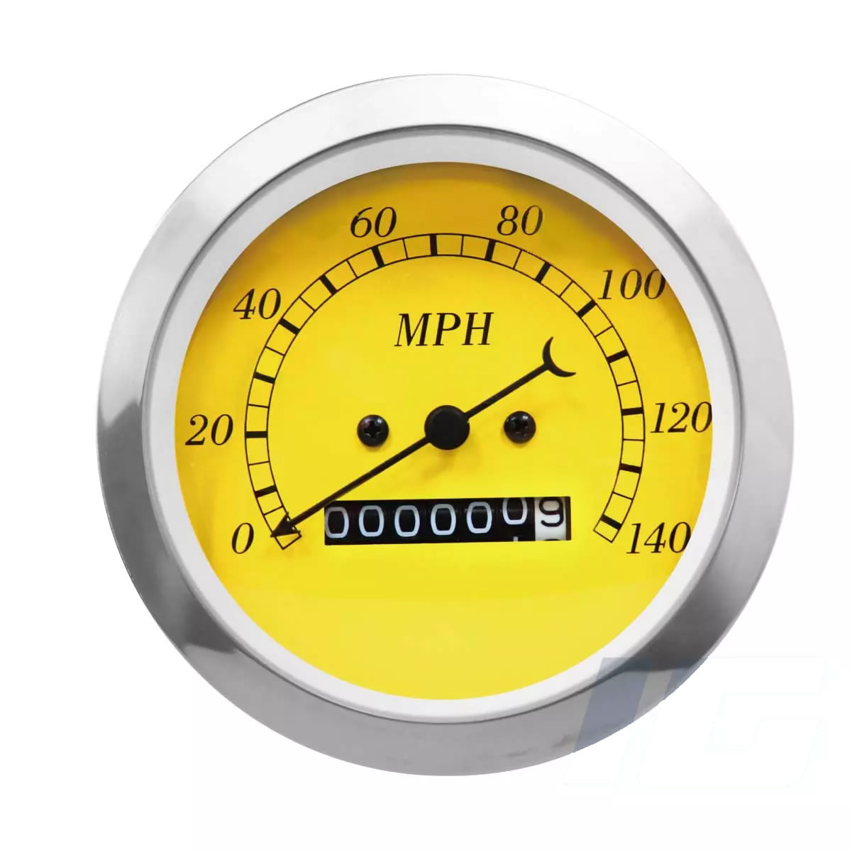 Yellow Face Black Needle - Mechanical Speedometer For Vintage Car